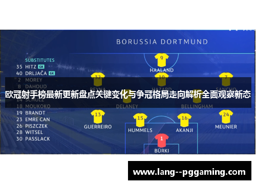 欧冠射手榜最新更新盘点关键变化与争冠格局走向解析全面观察新态