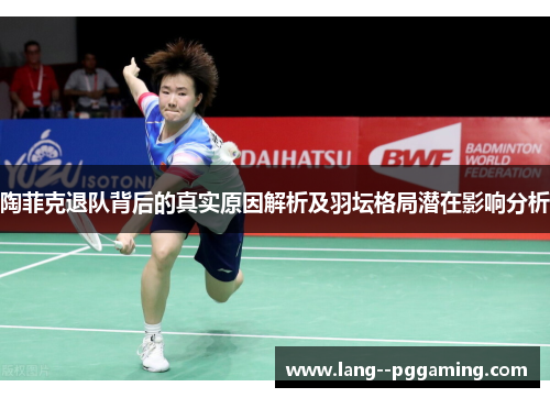 陶菲克退队背后的真实原因解析及羽坛格局潜在影响分析 陶菲克退队背后的真实原因解析及羽坛格局潜在影响分析